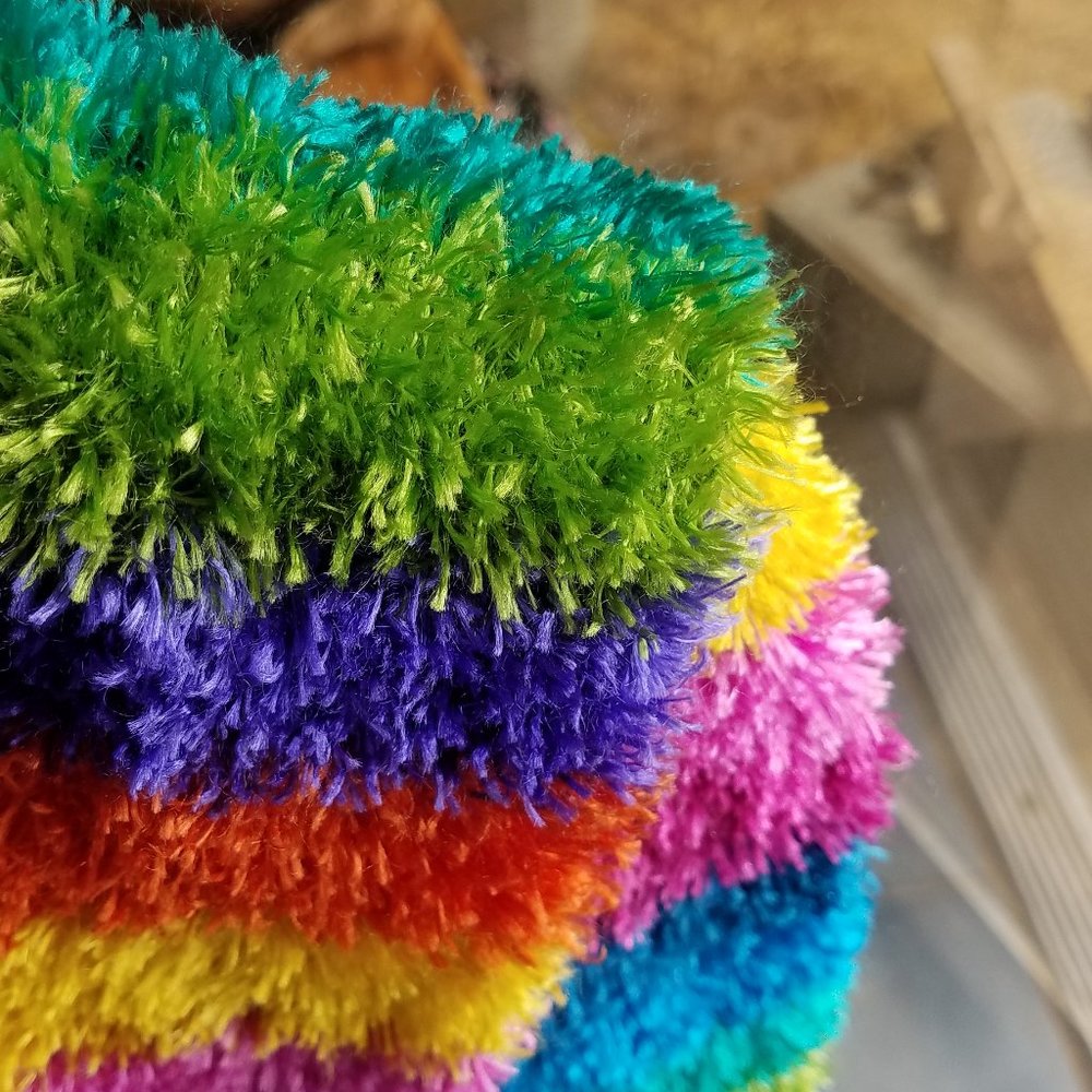 LOT of 3 Scarves, rainbow stripes scarf, ombre purple teal scarves - MOVING SALE